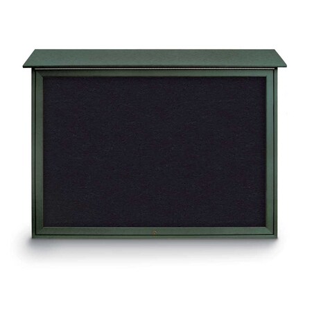 United Visual Products Indoor Enclosed Combo Board, 42"x32", White Frame/Black & Burgundy UVCB4232W-BLACK-DBURGU